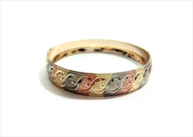 3 Tone Plated | CNC Bangles