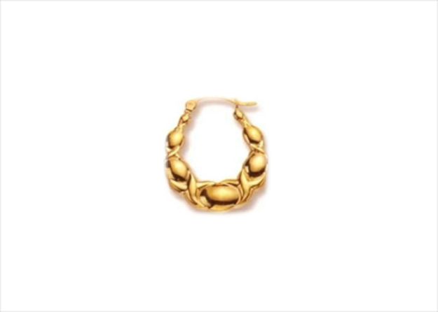 Gold Plated | Basket Hoop Earrings