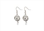 Rhodium Plated | Alphabet Earrings