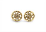 Gold Plated | Cubic Zirconia Set Stud Earrings