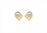 Gold Plated | Cubic Zirconia Set Stud Earrings