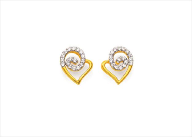 Gold Plated | Cubic Zirconia Set Stud Earrings