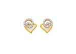 Gold Plated | Cubic Zirconia Set Stud Earrings