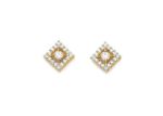 Gold Plated | Cubic Zirconia Set Stud Earrings