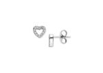 White Gold Plated | Cubic Zirconia Set Stud Earrings