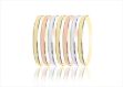14Kt Tri Color Rose Gold,Yellow Gold,White Gold Bangle