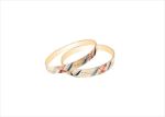 Three Tone Plated | Flat Bangles