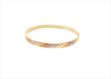 Tri Tone Plated | Half Round Bangles