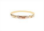 Three Tone Plated | Half Round Bangles