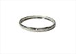 Rhodium Plated | Half Round Bangles