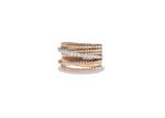Stackable Rose Gold Plated Twisted Stack Ring