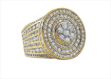 Hip Hop Micro Pave Round Bling Ring