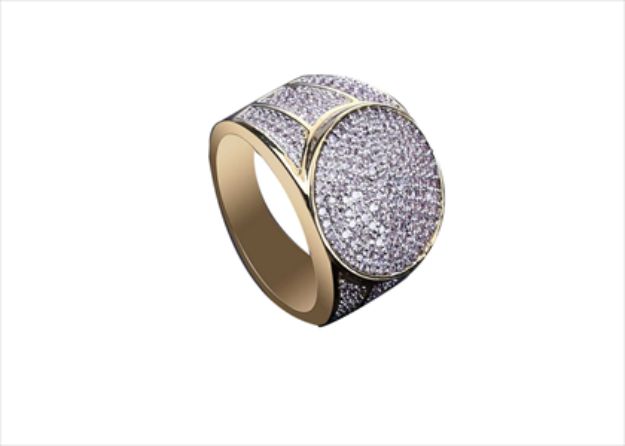 Round Micro Pave Bling Ring