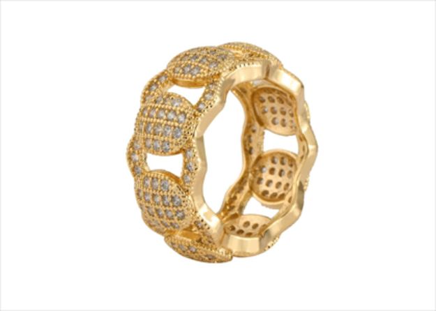 Hip Hop Mens Cuban Chain Ring