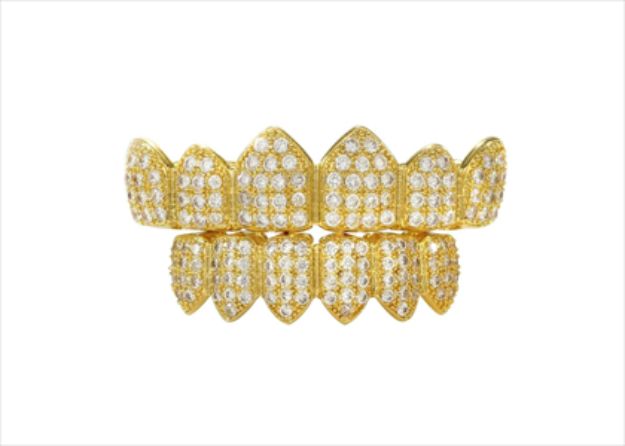 Micro Pave Hip Hop Top and Bottom Grillz