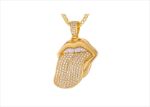 Hip Hop Mouth Tongue Pendant for Women