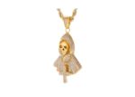 Iced Out Micro Pave Death Pendant