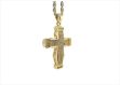 Hip Hop Stainless Steel Micro Pave Cross Pendant