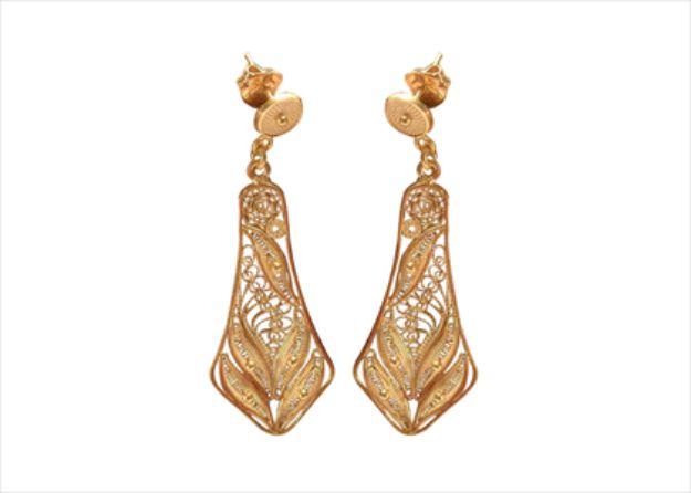 Gold Plated | Filigree Earrings