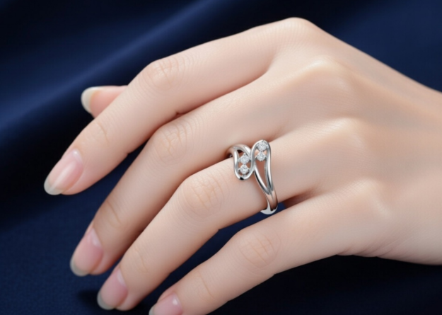 CZ Jewelry Curve Ring