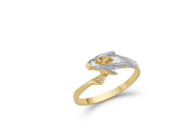 Gold Plated Dolphin Ring