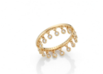 gold plated charm ring