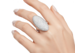 Micro Pave Oval Ring