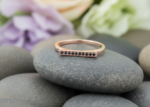 rose gold bar ring