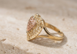 elegant heart filigree ring