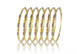 gold plated cz studded bangles