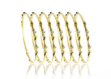 gold plated cz studded bangle