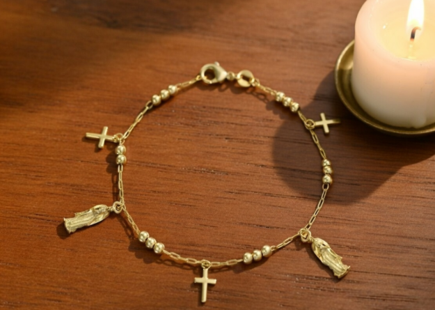 Faith-Based Gold Bracelet