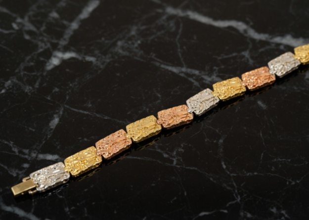 three tone plated jewelry