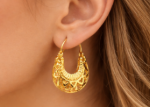 gold fashion hoop earrings