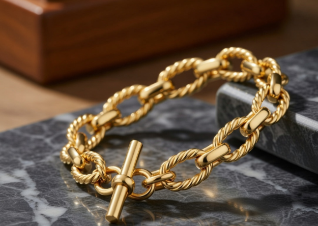 modern gold chain bracelet
