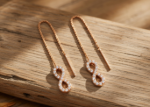 cubic zirconia infinity earrings