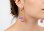 elegant floral earrings