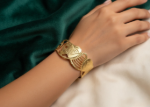 Elephant Design Gold Bangle