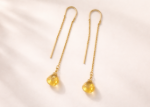 dainty gemstone earrings
