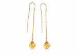 citrine threader earrings
