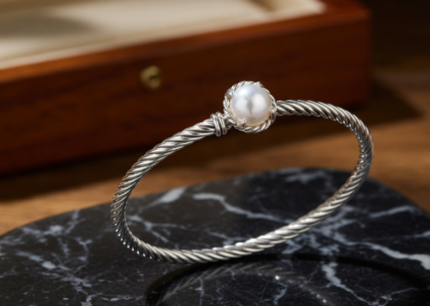 Hypoallergenic Rhodium Bracelet