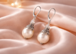 floral pearl earrings