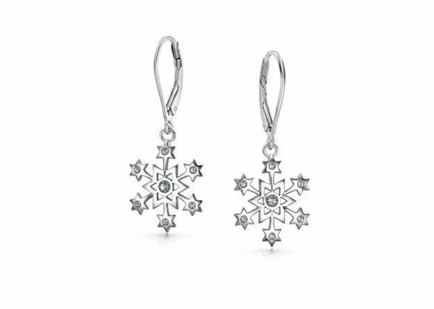 snowflake earrings