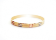 3 tone plated laser bangles