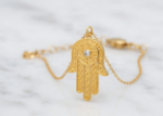 Hamsa Symbol Bracelet CZ Stones