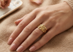 elephant motif ring