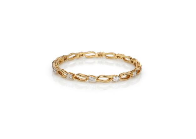 gold plated filigree bangles