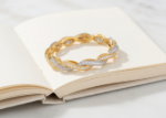 dual tone gold plated bangles