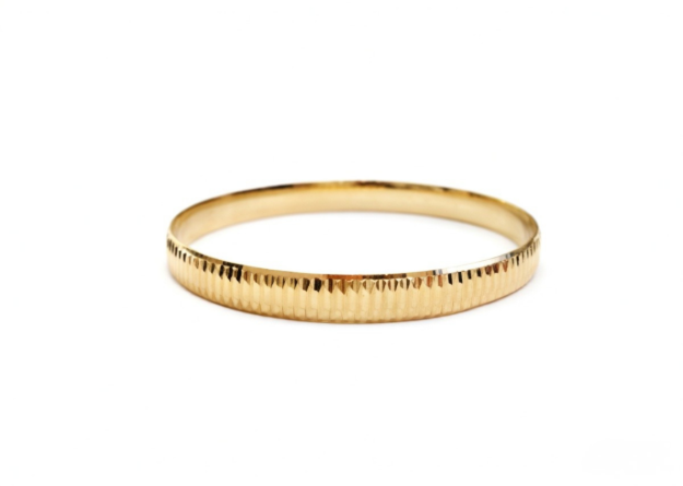 Gold Plated Half Round Bangles