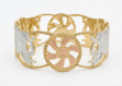 20mm Three Tone Plated Elephant Bangle